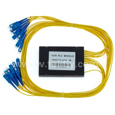 PLC 스플리터 ABS 박스 1xN SC APC/UPC Fttx 통신 데이터 센터용 광섬유