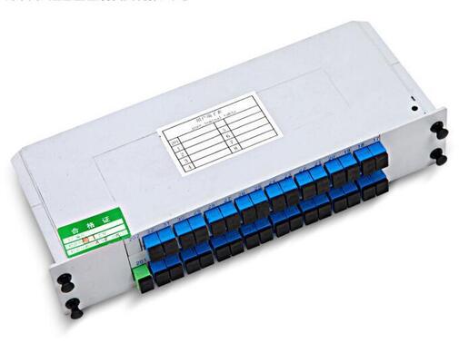 광섬유 PLC 스플리터 LGX 단일 모드 G657A SC APC/UPC (데이터 센터 통신 FTTx용)