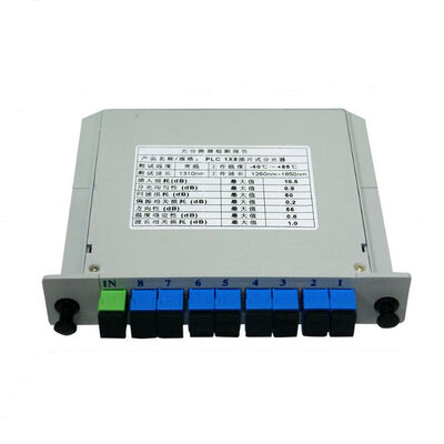 광섬유 PLC 스플리터 LGX 단일 모드 G657A SC APC/UPC (데이터 센터 통신 FTTx용)