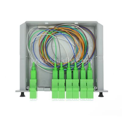 광섬유 PLC 스플리터 LGX 단일 모드 G657A SC APC/UPC (데이터 센터 통신 FTTx용)
