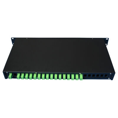 광섬유 PLC 스플리터 랙 마운트 단일 모드 G657A SC APC/UPC 데이터 센터 통신 FTTx용