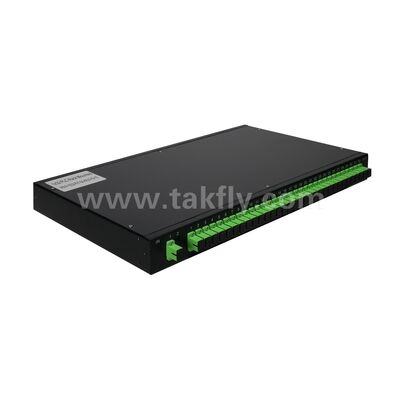 광섬유 PLC 스플리터 랙 마운트 단일 모드 G657A SC APC/UPC 데이터 센터 통신 FTTx용