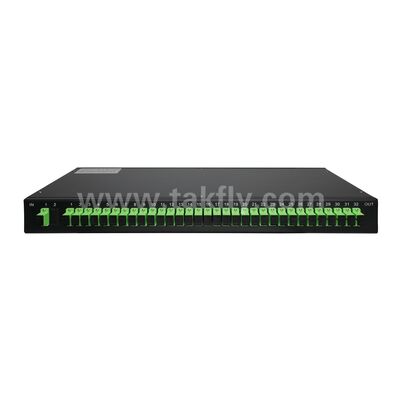광섬유 PLC 스플리터 랙 마운트 단일 모드 G657A SC APC/UPC 데이터 센터 통신 FTTx용