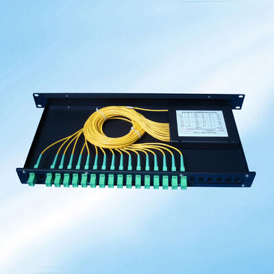 광섬유 PLC 스플리터 랙 마운트 단일 모드 G657A SC APC/UPC 데이터 센터 통신 FTTx용