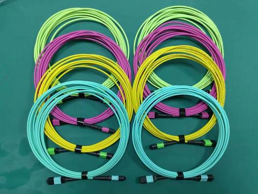 고밀도 데이터 센터 애플리케이션을 위한 MPO MTP 멀티코어 사전 종단 광 패치 코드