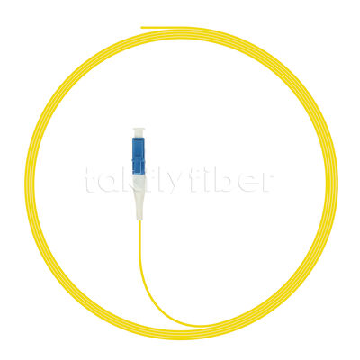 LC 심플렉스 싱글 모드 광섬유 피그테일 1m 2m 3m 길이, 0.9mm 긴 버퍼