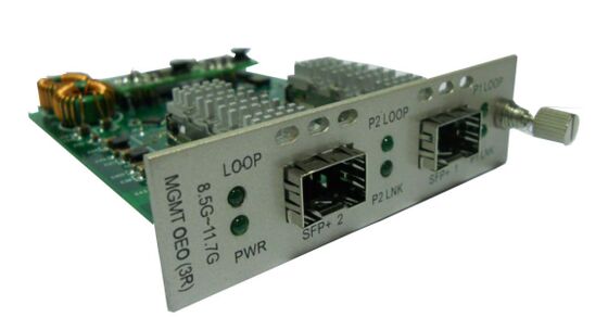 8.5G~11.7G OEO 광선 미디어 변환기 AC220V 관리되지 않은 장거리 신호 (3R 반복기)