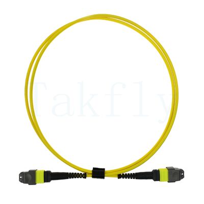 12F MTP ((M) ️ MTP ((F) APC 패치 코드, SM G657A1, 1m, 3.0mm, LSZH 노란색, 구부러지지 않는 부트, 낮은 손실