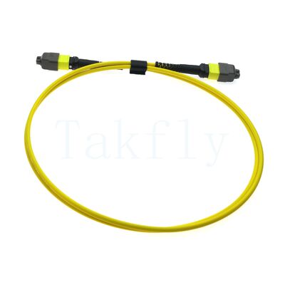 12F MTP ((M) ️ MTP ((F) APC 패치 코드, SM G657A1, 1m, 3.0mm, LSZH 노란색, 구부러지지 않는 부트, 낮은 손실