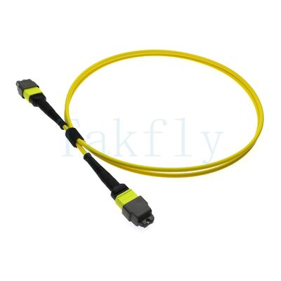 12F MTP ((M) ️ MTP ((F) APC 패치 코드, SM G657A1, 1m, 3.0mm, LSZH 노란색, 구부러지지 않는 부트, 낮은 손실