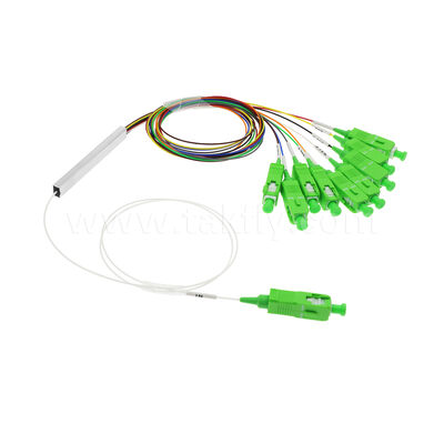 FTTH/FTTX 광유통 네트워크용 0.9mm 섬유로 1×9 채널 PLC 스플리터