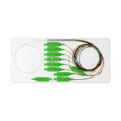 FTTH/FTTX 광유통 네트워크용 0.9mm 섬유로 1×9 채널 PLC 스플리터