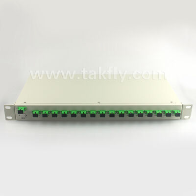 1U 랙 마운트 PLC 스플리터, 높은 균일성, 전체 파장 지원 및 역작업 능력