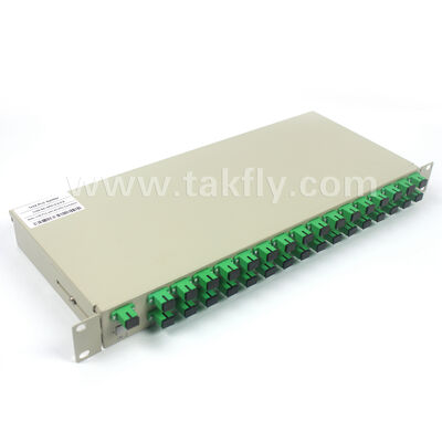 1x2에서 1x32 PLC 스플리터 시리즈 1U 중앙 사무실용 랙 차시