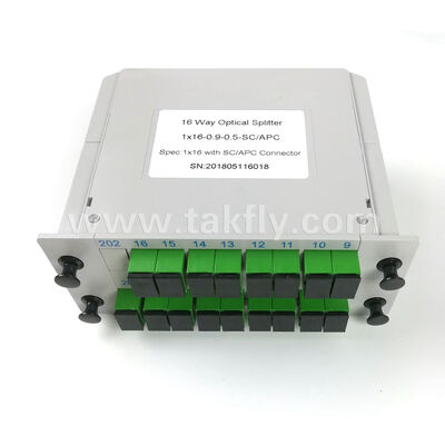LGX 박스 PLC 스플리터 1×2에서 2×64까지 표준화 된 발자국, SC/LC 커넥터와 호환