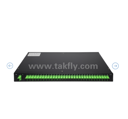 1U 랙 마운트 PLC 광 스플리터 19" 패널, 단일 모드 G657A1, SC/APC, 광 신호 분배