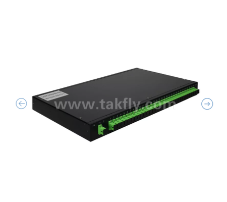 1U 랙 마운트 PLC 광 스플리터 19" 패널, 단일 모드 G657A1, SC/APC, 광 신호 분배