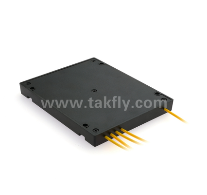 1×4 MPO/MTP SM PLC 분배기 – 단일 모드, 1×4 구성, MPO 입력 - MPO 출력, 낮은 삽입 손실(7.2dB 이하), 고밀도 데이터 센터 케이블링, 사전 종단 시스템 및 FTTx 분배용