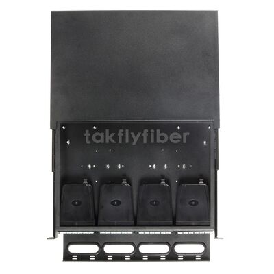 Takfly 1U / 2U 슬라이딩 패치 패널 192 섬유까지의 높은 밀도 플러그 앤 플레이 MTP / MPO에서 LC 카세트