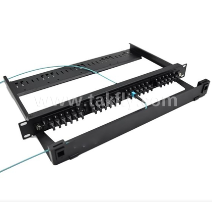1U 24-포트 MPO/MTP 패치 패널 19" 랙 마운트, 고밀도, 사전 연결된 MPO 모듈 박스 및 LC/MPO 어댑터 패널을 지원합니다. 데이터 센터 섬유 트렁크 케이블링