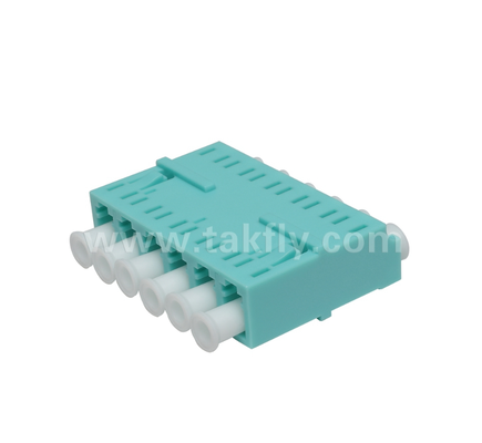 LC 6-Way 어댑터 6-in-1 LC 듀플렉스, 고밀도 섬유 어댑터, 낮은 삽입 손실, 데이터 센터 및 FTTx 고밀도 패치