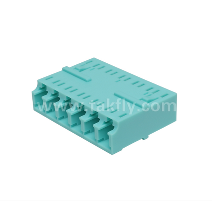 LC 6-Way 어댑터 6-in-1 LC 듀플렉스, 고밀도 섬유 어댑터, 낮은 삽입 손실, 데이터 센터 및 FTTx 고밀도 패치