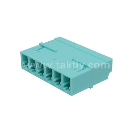 LC 6-Way 어댑터 6-in-1 LC 듀플렉스, 고밀도 섬유 어댑터, 낮은 삽입 손실, 데이터 센터 및 FTTx 고밀도 패치