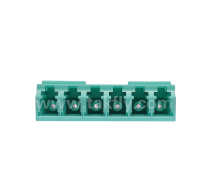 LC 6-Way 어댑터 6-in-1 LC 듀플렉스, 고밀도 섬유 어댑터, 낮은 삽입 손실, 데이터 센터 및 FTTx 고밀도 패치