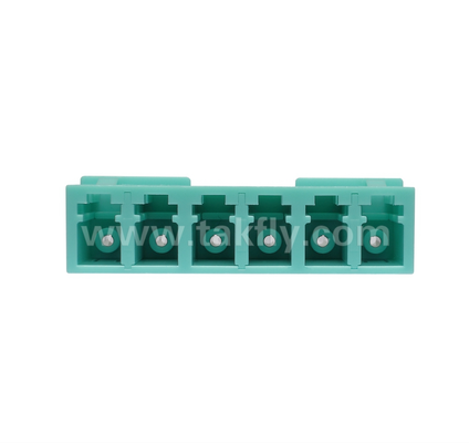 LC 6-Way 어댑터 6-in-1 LC 듀플렉스, 고밀도 섬유 어댑터, 낮은 삽입 손실, 데이터 센터 및 FTTx 고밀도 패치