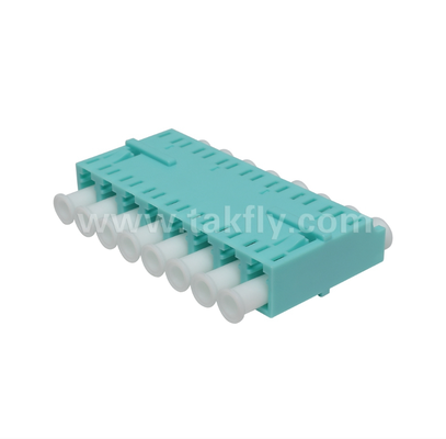 LC 8-Way 어댑터 8-in-1 LC 듀플렉스, 고밀도 섬유 어댑터, 낮은 삽입 손실, 데이터 센터 및 FTTx 고밀도 패치