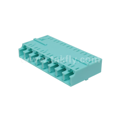 LC 8-Way 어댑터 8-in-1 LC 듀플렉스, 고밀도 섬유 어댑터, 낮은 삽입 손실, 데이터 센터 및 FTTx 고밀도 패치