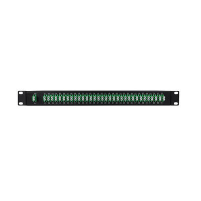 FTTx 데이터 센터용 OEM 1U 19인치 2x64 랙 마운트 LC 광섬유 PLC 분배기