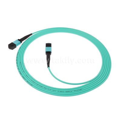 MPO MTP 패치코드 MM OM3 트렁크 케이블 12F 데이터 센터 AI 통신 케이블용 광섬유