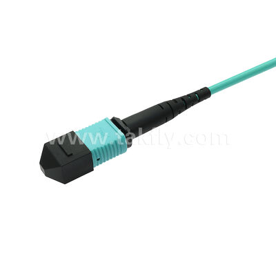 MPO MTP 패치코드 MM OM3 트렁크 케이블 12F 데이터 센터 AI 통신 케이블용 광섬유