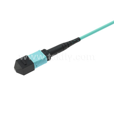 MPO MTP 패치코드 MM OM3 트렁크 케이블 12F 데이터 센터 AI 통신 케이블용 광섬유