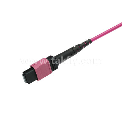 MPO MTP Patchcord Multimode OM4 Trunk Cable 24F Fiber Optic for Data Center AI Telecom Cabling