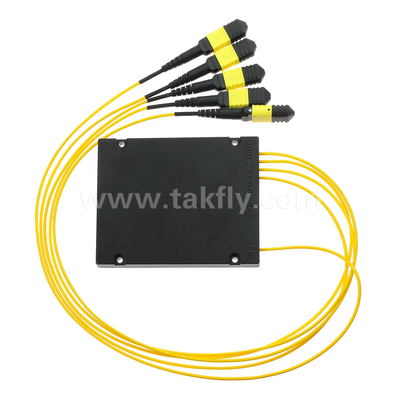 MPO/MTP Fanout 케이블 PLC 스플리터 1x4 데이터 센터 FTTX용 싱글 모드 광섬유