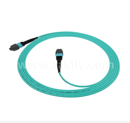 MPO/MTP 16파이버 OM4 트렁크 케이블 – 대규모 데이터 센터를 위한 고밀도, 낮은 삽입 손실(40G/100G/400G 지원)