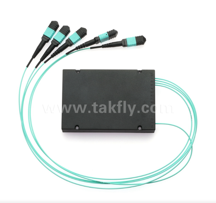 1×4 MPO/MTP OM3 PLC 분배기 – 데이터 센터용 고밀도 다중 광섬유 분배기