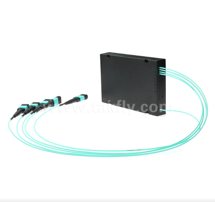 1×4 MPO/MTP OM3 PLC 분배기 – 데이터 센터용 고밀도 다중 광섬유 분배기