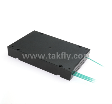 1×4 MPO/MTP OM3 PLC 분배기 – 데이터 센터용 고밀도 다중 광섬유 분배기