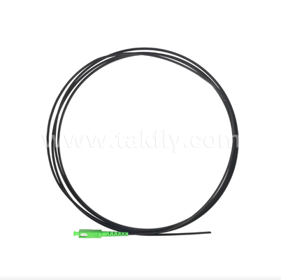 SC/APC FTTH 실외 플랫 드롭 피그테일 – 심플렉스, 사전 커넥터화, 빠른 현장 배치를 위한 진동 방지 설계