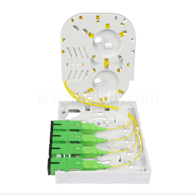 TKS-1806-04D FTTH 광섬유 종료 상자  Desk/Wall Mount, 4-Port, Indoor, Fusion Splicing & Cable Management를 지원합니다.