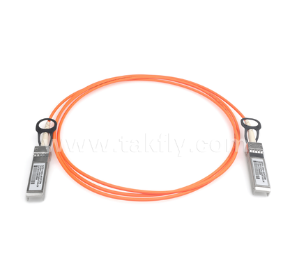 10G SFP+ 액티브 광케이블 (AOC) OM3에서 300m, 850nm VCSEL, 저전력 <0.35W/끝, SFP+에서 SFP+ 단거리 상호 연결