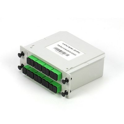 네트워크에서 1*16 SC / APC SM G657A1 LGX 카세트형 광섬유 PLC 분배기