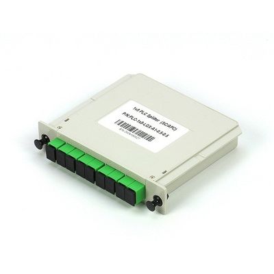 프트스의 1x8 SC / APC 단일모드 G657A1 LGX 카세트 광섬유 PLC 분배기
