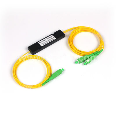 1 x 2 ABS PLC Splitter with SC APC SM G657A1 in 2.0mm Fiber Cable