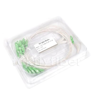 FTTB 광섬유 PLC 분배기 1x32 SMF-28e SC APC 0.9 밀리미터 강관