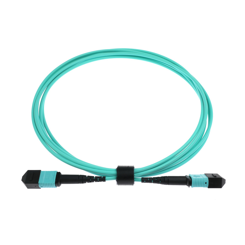 PVC/LSZH 다중 모드 MPO MTP 광섬유 케이블 20m 길이 -20.C ~ 70.C 운영 온도