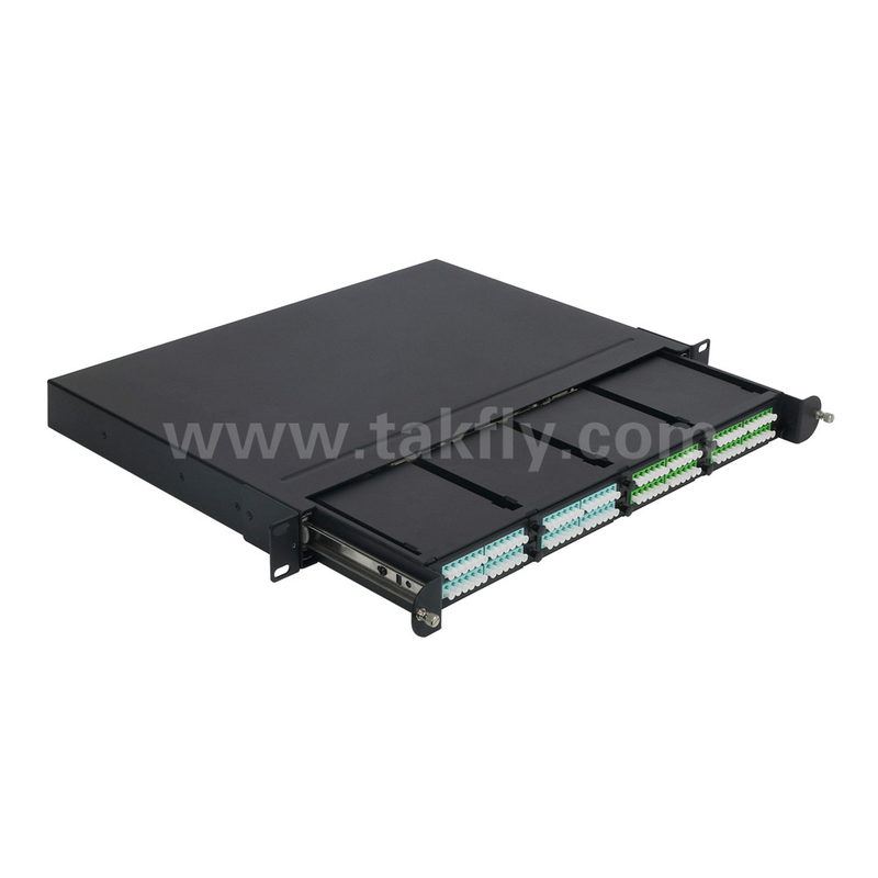1U 랙 마운트 24F MPO-LC MTP 패치 패널 데이터 센터용 고밀도 96F